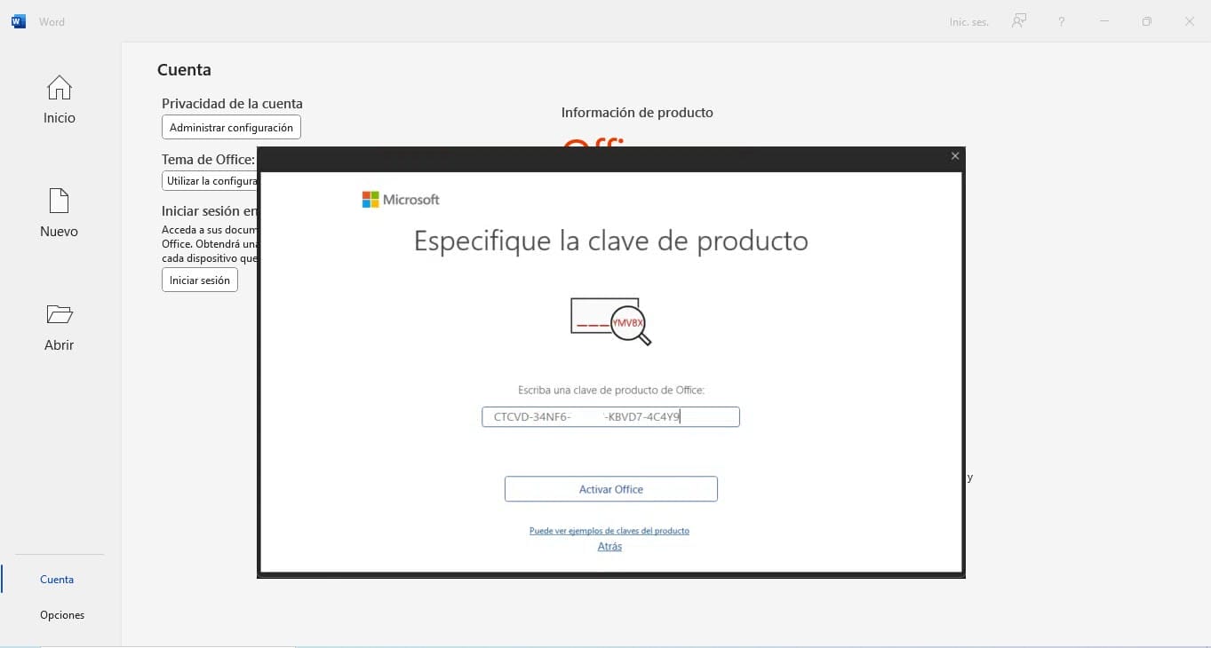 paso 5 instalacion office 2021 pro plus