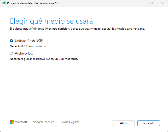 descargar windows 10 herramienta iso usb