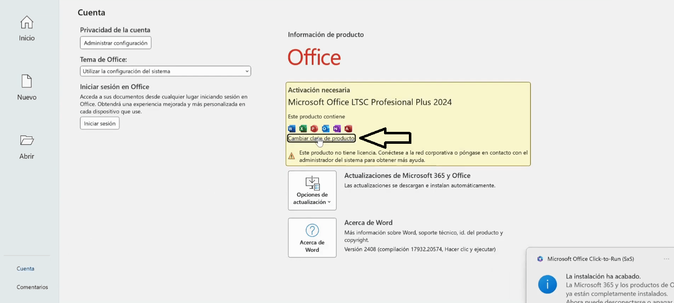 Como instalar Office 2024